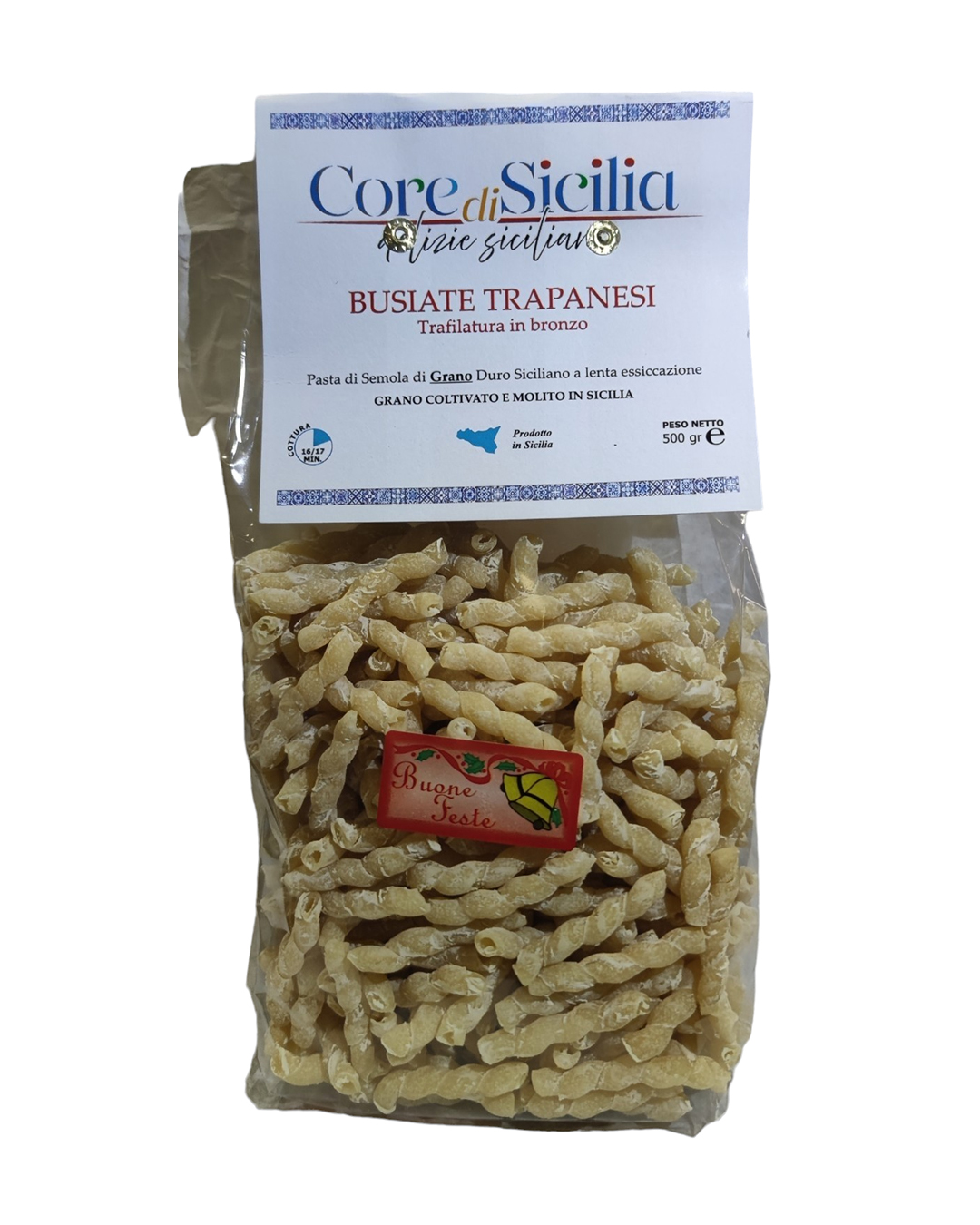 Core di Sicilia - delizie siciliane - a Trapani - Busiate trapanesi corte