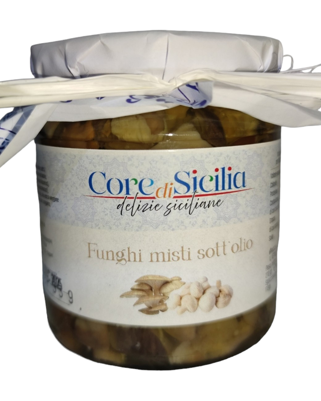 Core di Sicilia - delizie siciliane - a Trapani - Funghi misti sott'olio