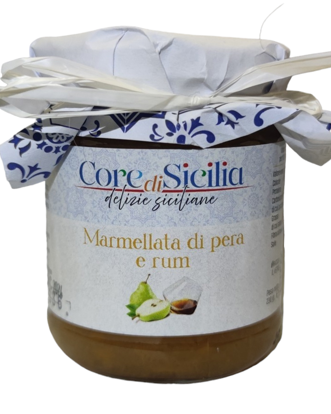 Core di Sicilia - delizie siciliane - a Trapani - Marmellata di pera e rum